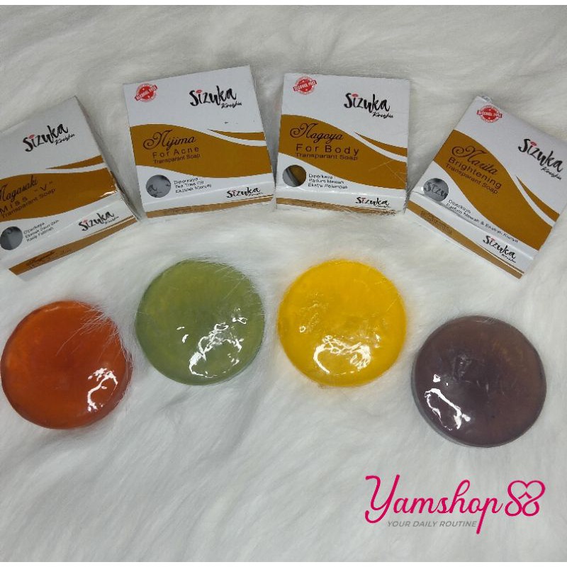 ☀️ YAMSHOP88 ☀️ Transparan Soap Sizuka Kireiskin || Barsoap Bar Soap Sabun Padat Batang Sizuka Murah