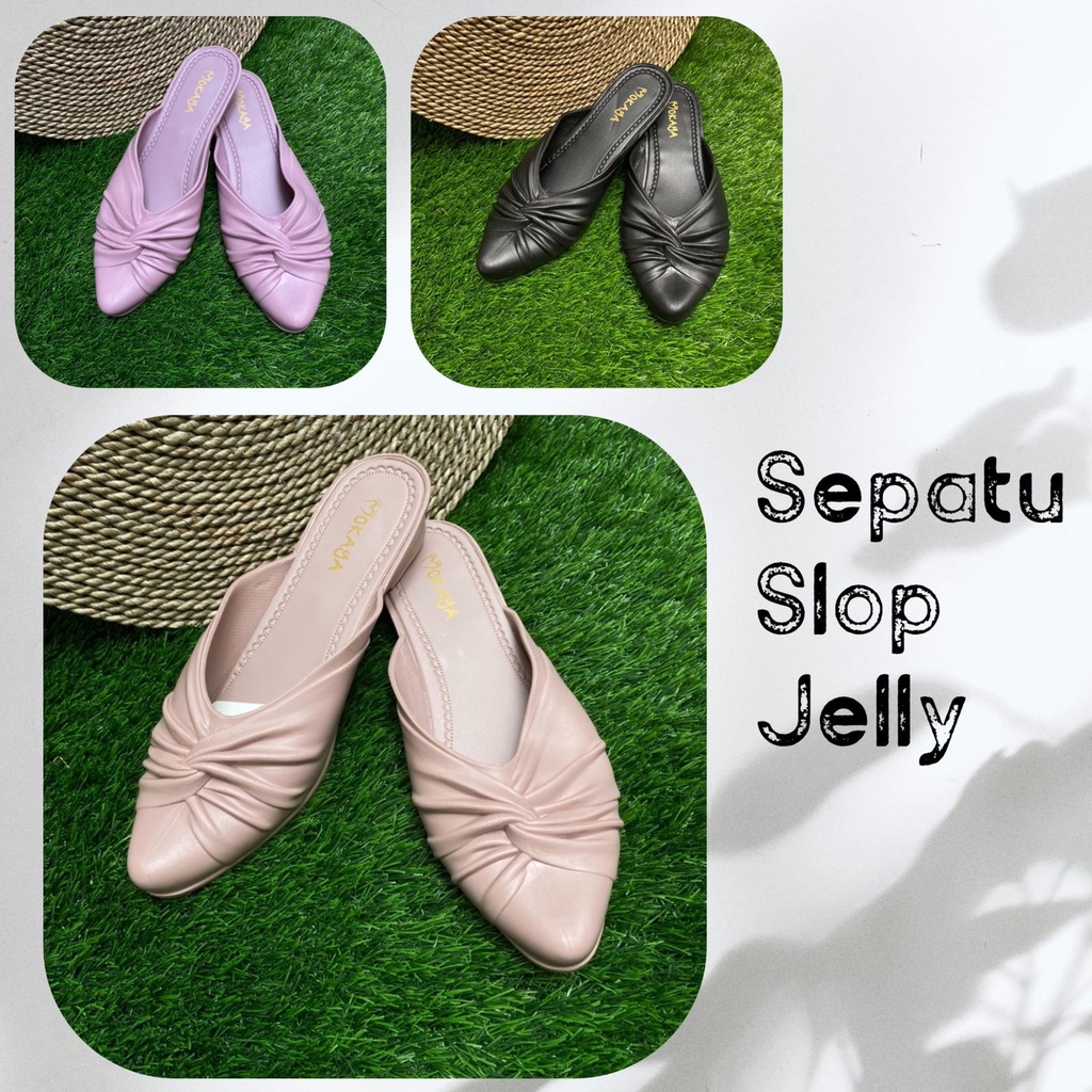 Sandal Slop Wanita Jelly Import