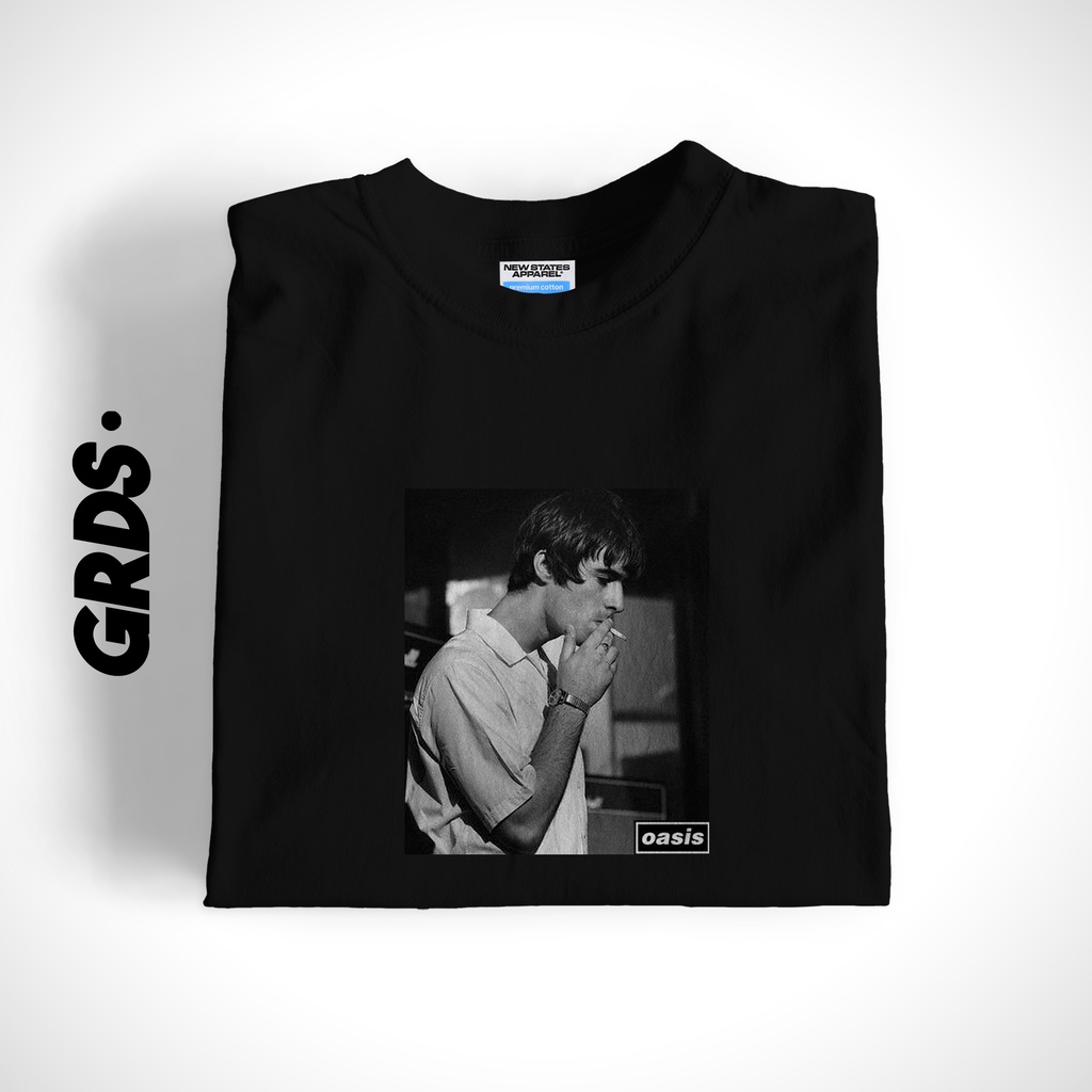 KAOS LIAM GALLAGHER OASIS / T-SHIRT LIAM OASIS FREE STICKER