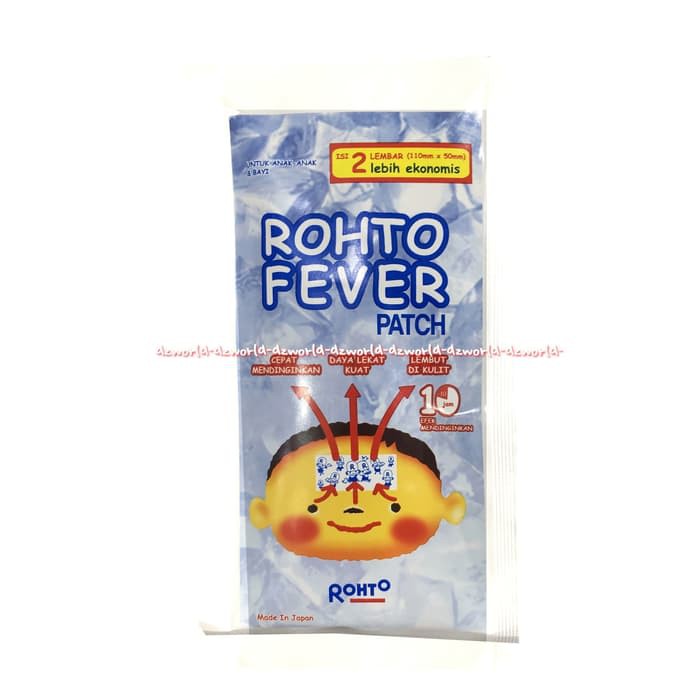 dworl331 Rohto Fever Patch 2 sachets Koyo Kompres Demam