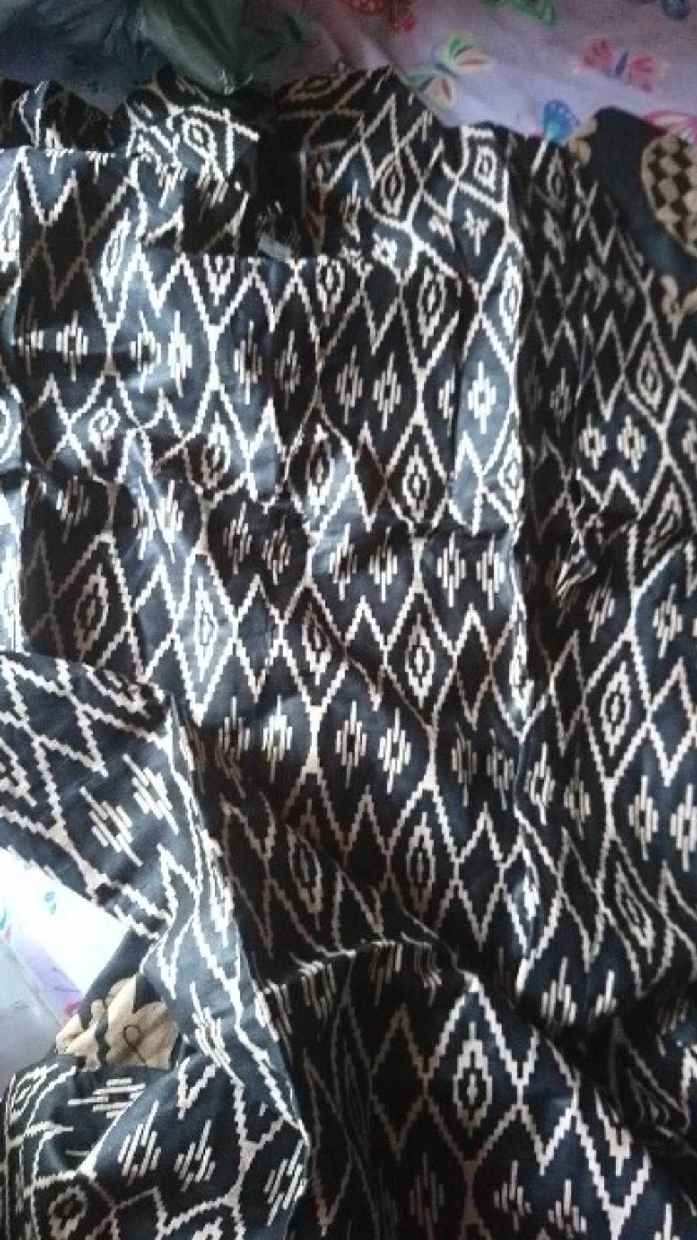 Atasan Batik Wanita Terlaris Tunik Serut Lawasan Coklat