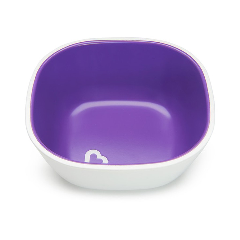 Munchkin Splash Toddle Bowls Mangkok Makan Anak Purple Pink Ungu Merah Muda 2 Pack