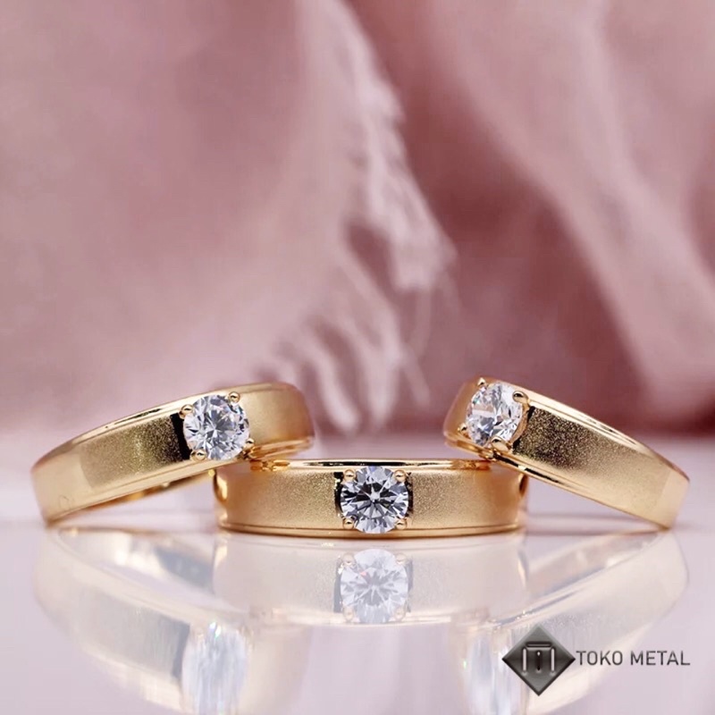 XUPING CINCIN MATA 1 LAPIS EMAS WANITA/ ROSE GOLD [ Toko Metal ]