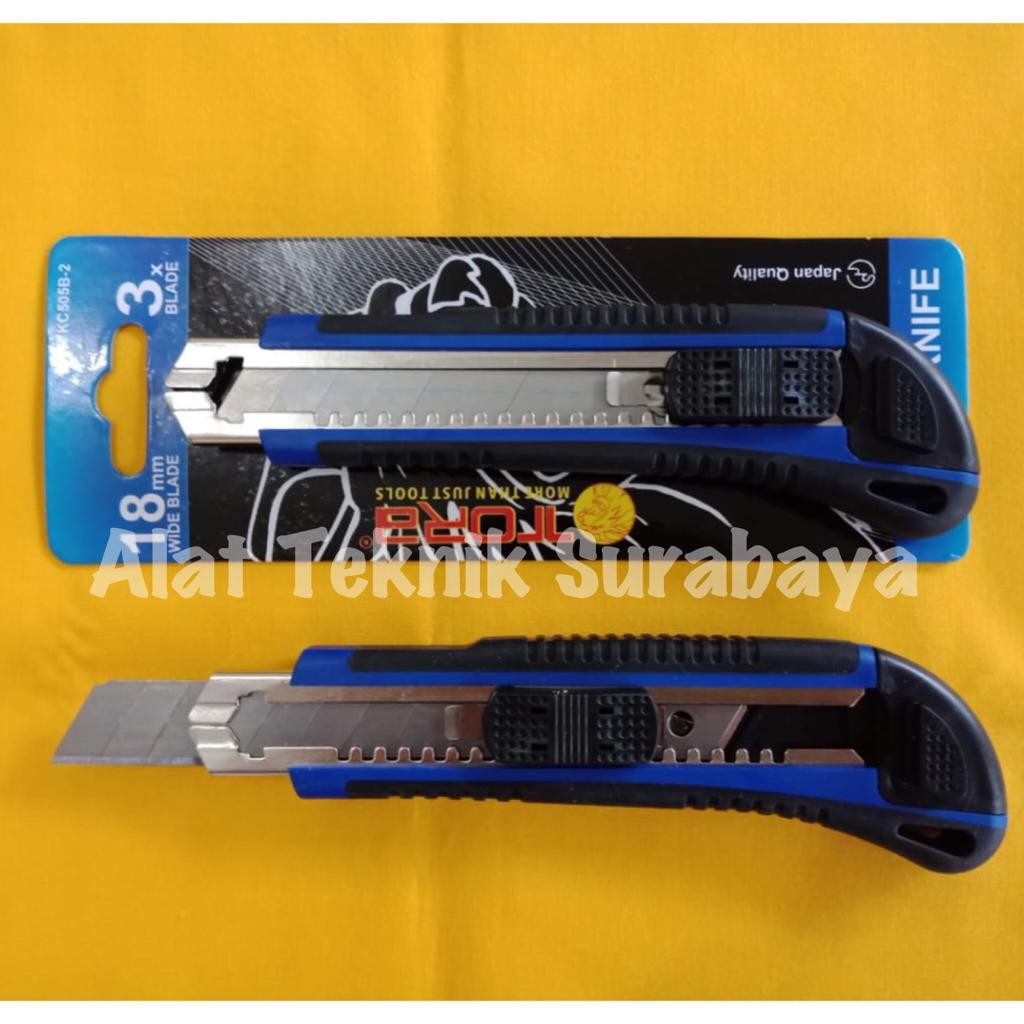 

CUTTER / MATA PISAU SILET TORA 18 MM 3X BLADE KNIFE