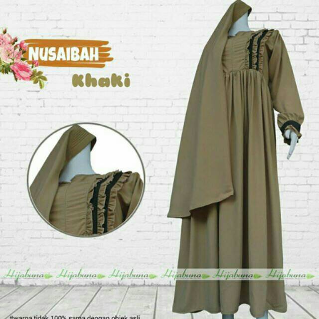 Gamis Set Nusaibah size L by Hijabuna