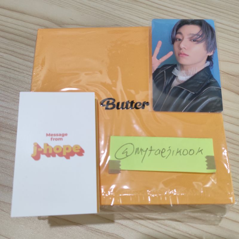 bts butter album jungkook photocard rpc pc fullset unsealed jk message card jhope peaches cream