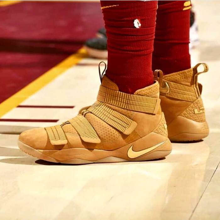 Sepatu Nike Lebron James Soldier 11 All Brown Premium Quality