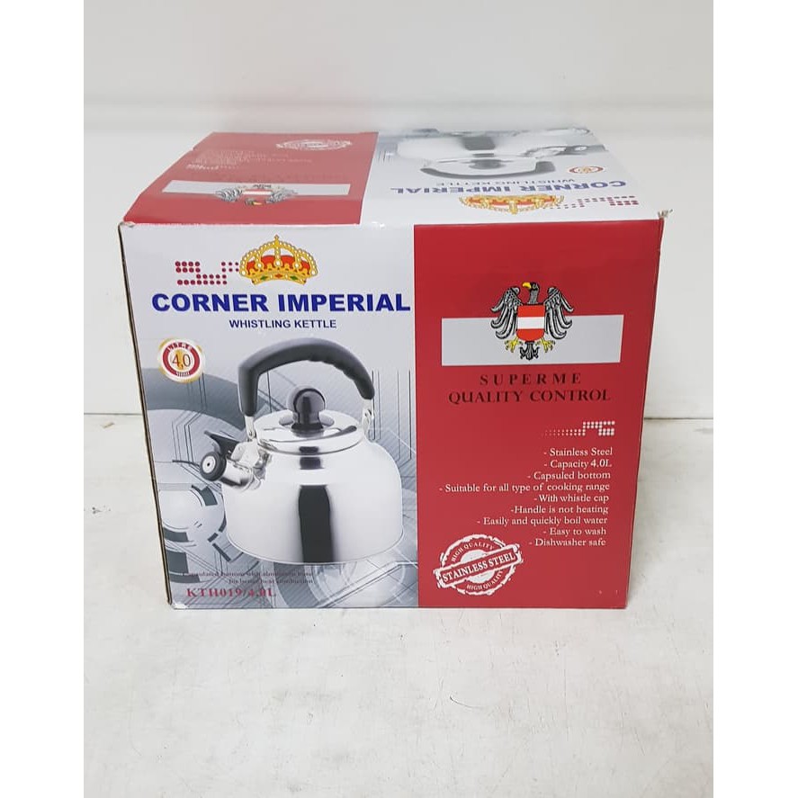 Whistling Kettle / Teko Ceret Stainless Imperial 4 Liter