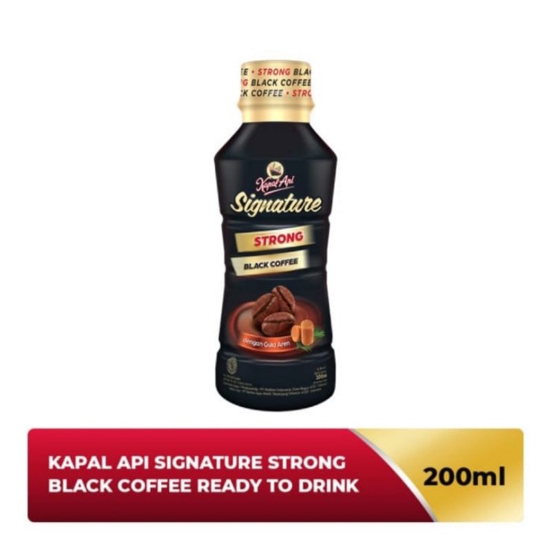 

Kopi Kapal Api Signature Strong Black Coffee 200 ml