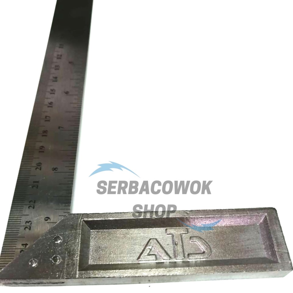 Penggaris Siku 10 Inch 25cm Tukang Angle Ruler 90 Derajat Merk ATS Termurah Berkualitas