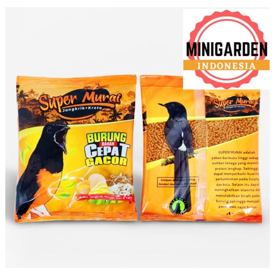 VOER SUPER MURAI 100 GRAM pakan burung murai voer jangkrik kroto sari