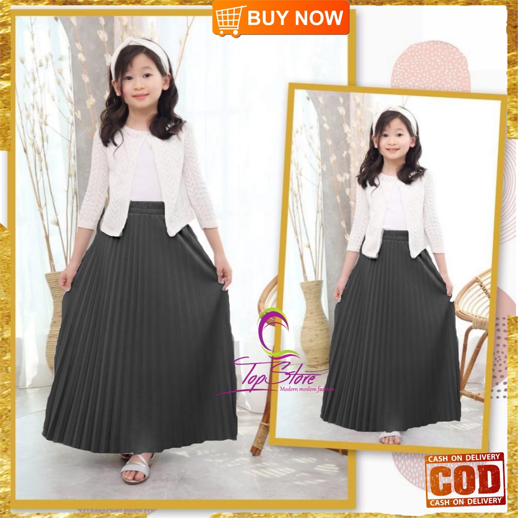 011 ROK PLISKET ANAK ROK  PRISKET ROK MINI ALA KOREA ROK PLISKET PREMIUM ROK IMPORT LIPIT ROK MURAH