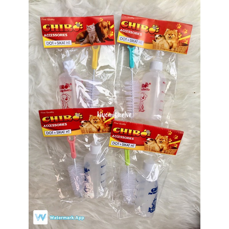 Lovemiauw Botol Susu Kucing Dan Sikat Botol Susu Anak Kucing Botol Susu Kitten Bayi Kucing