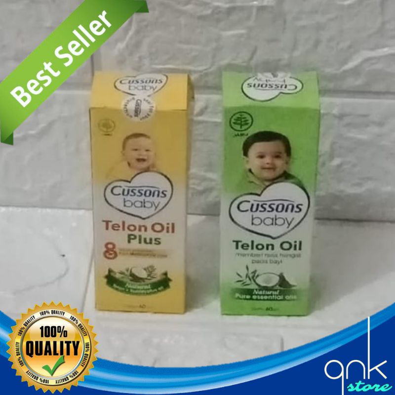 Cussons Baby Telon Oil Plus 60ml Minyak Telon