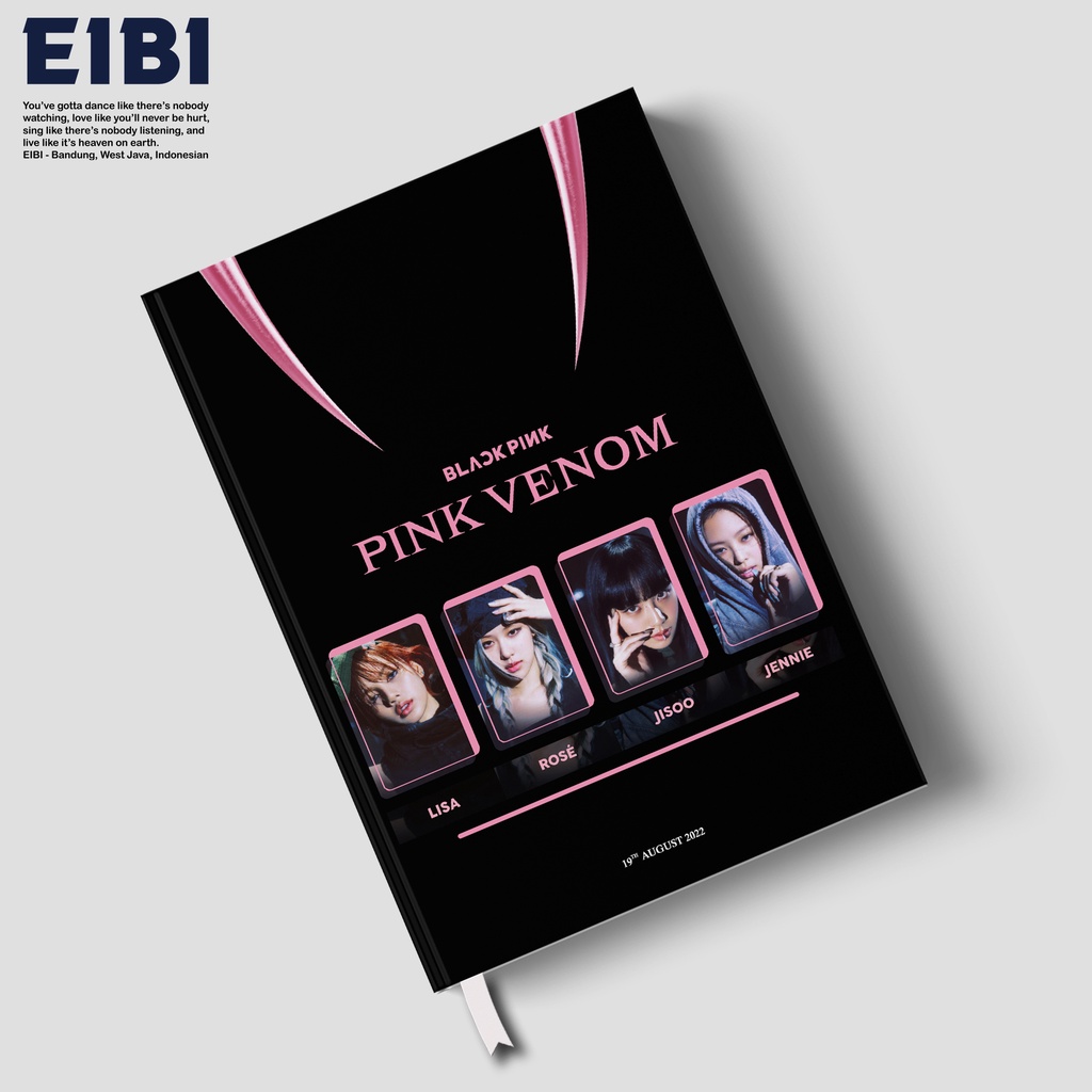 

Eibi Custom Notebook Hardcover Blackpink Pink Venom