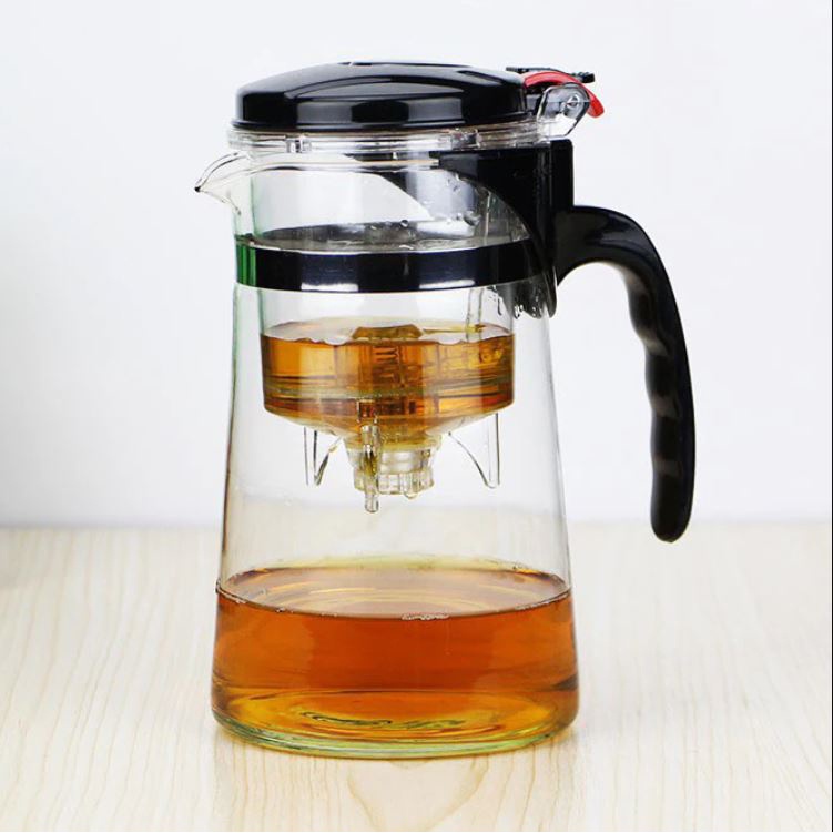 gs8 ling long bei teko pitcher teh chinese teapot 350ml with saringan infuser - k1 - transparent Pro