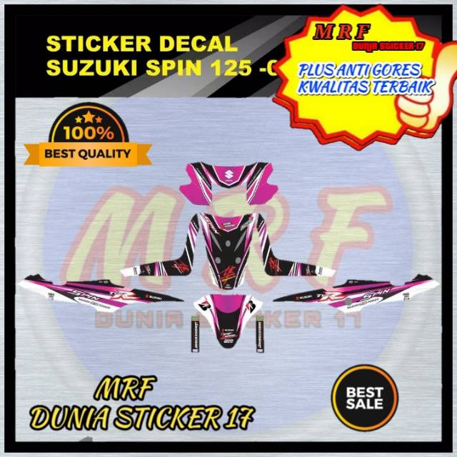 dekal suzuki spin stiker decal suzuki spin decal stiker suzuki spin decal motor Suzuki spin 5 varian