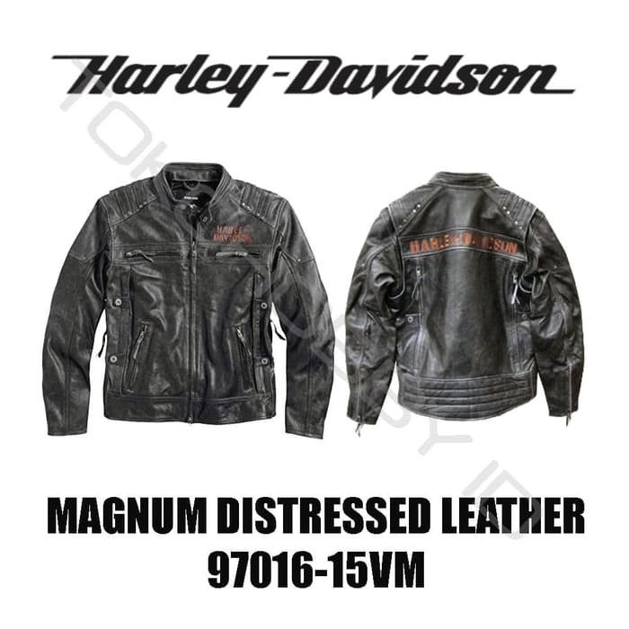 Jaket Kulit Harley Davidson MAGNUM DISTRESSED Original 9701615VM