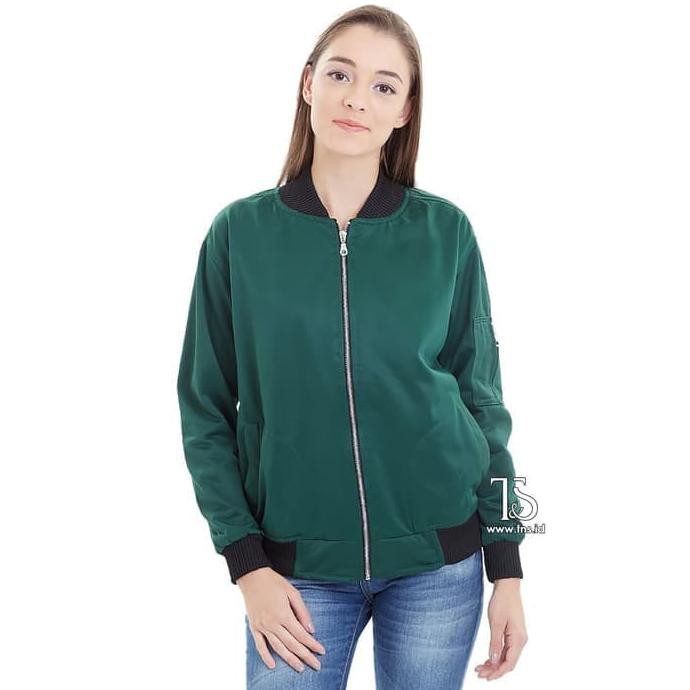 Produk Terbaru Jaket Bomber Lotto Hijau Army Cewe Size M-L