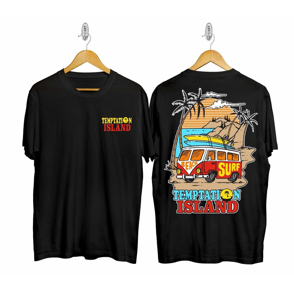 Kaos murah Kaos distro murah baju  distro pria t-shirt murah combed30s temp island