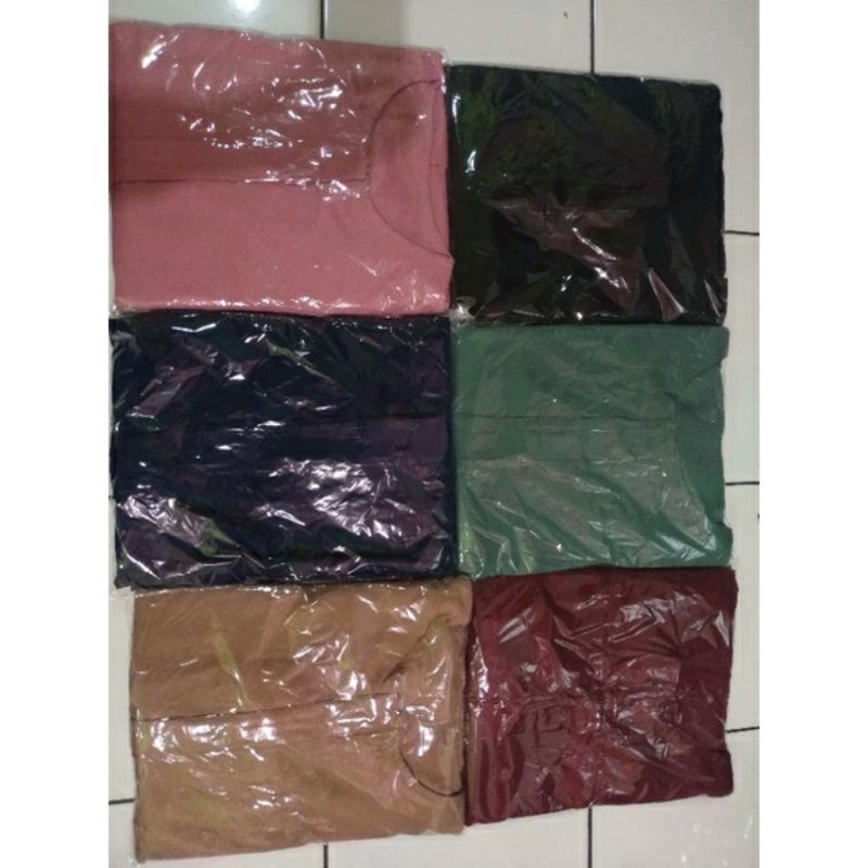 Paket reseller Kutung Polos Jersey seri 5 warna