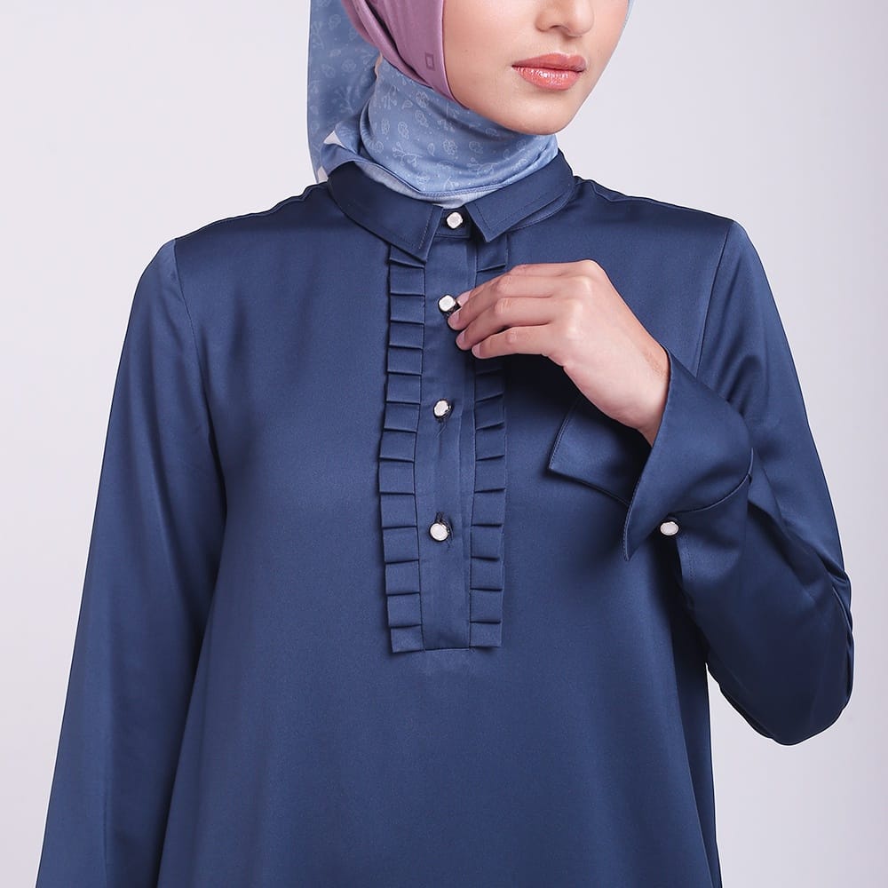 Shafira Gamis Shera Dress Navy