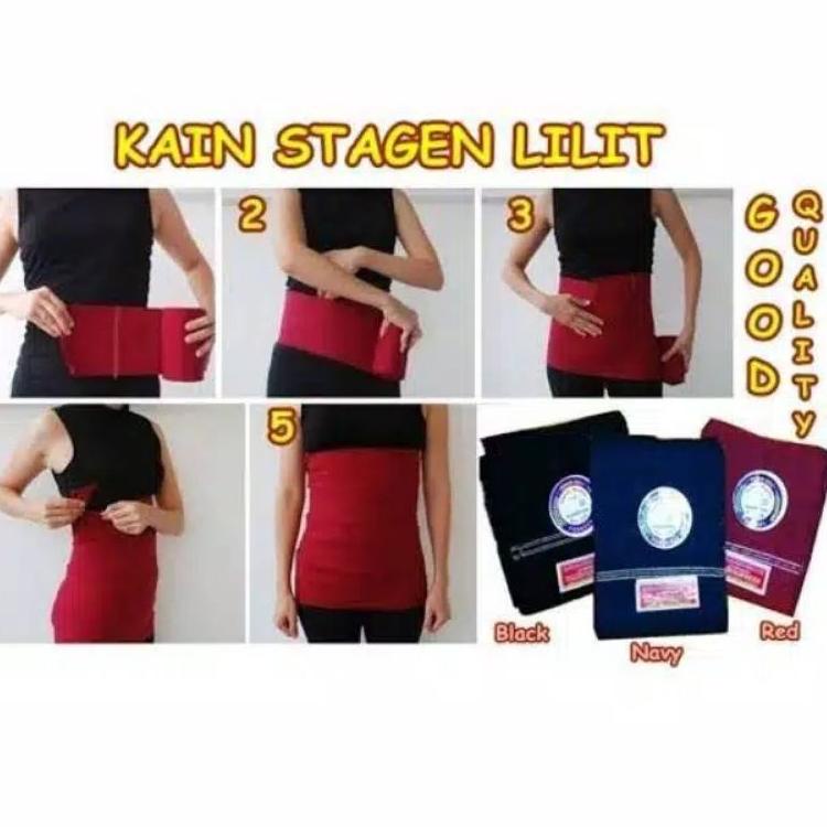 Terbaru.. dekwawa - 10 meter Kain stagen lilit bengkung pengkol tenun ibu melahirkan sabuk perut