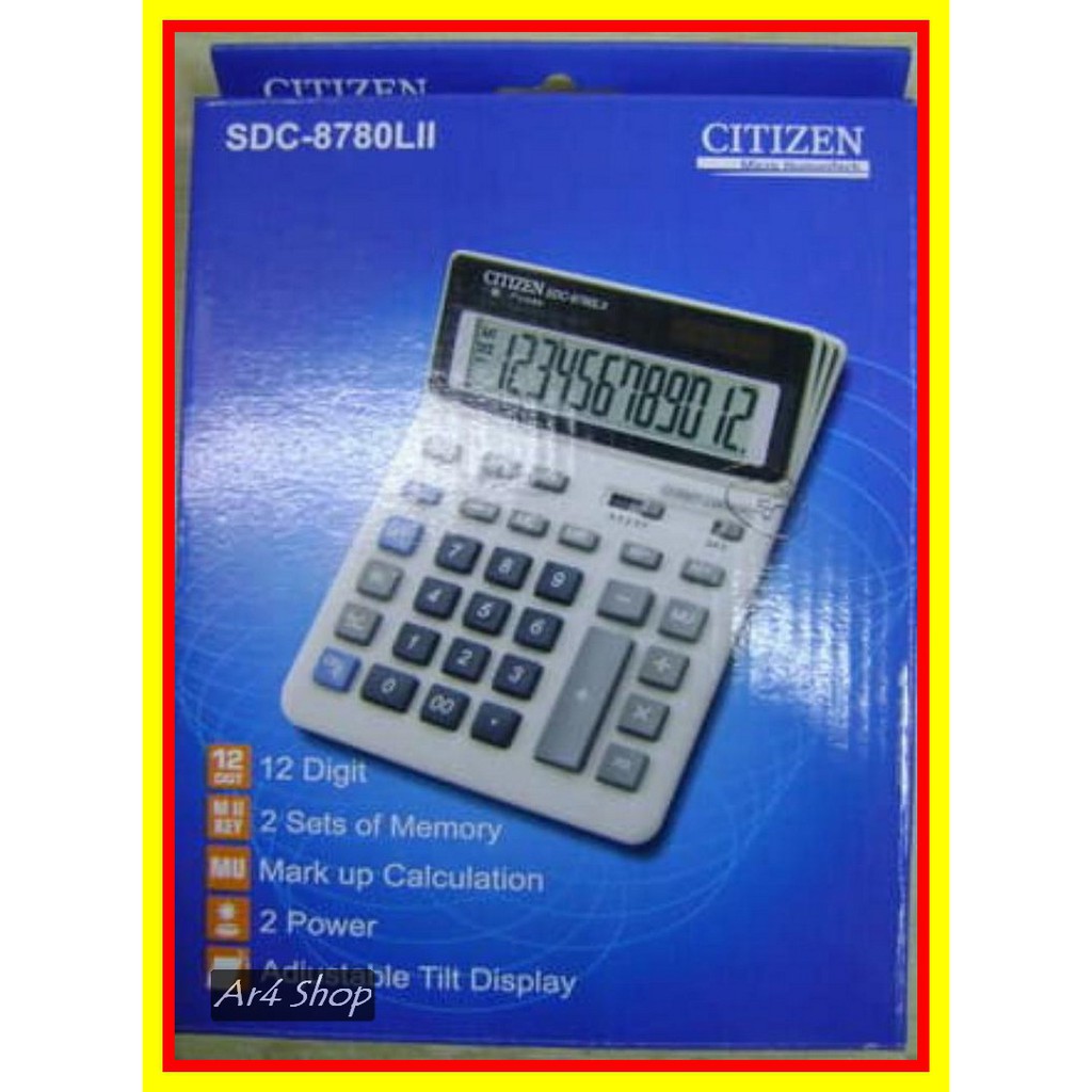 

Calculator - Citizen - Sdc-8780Lii