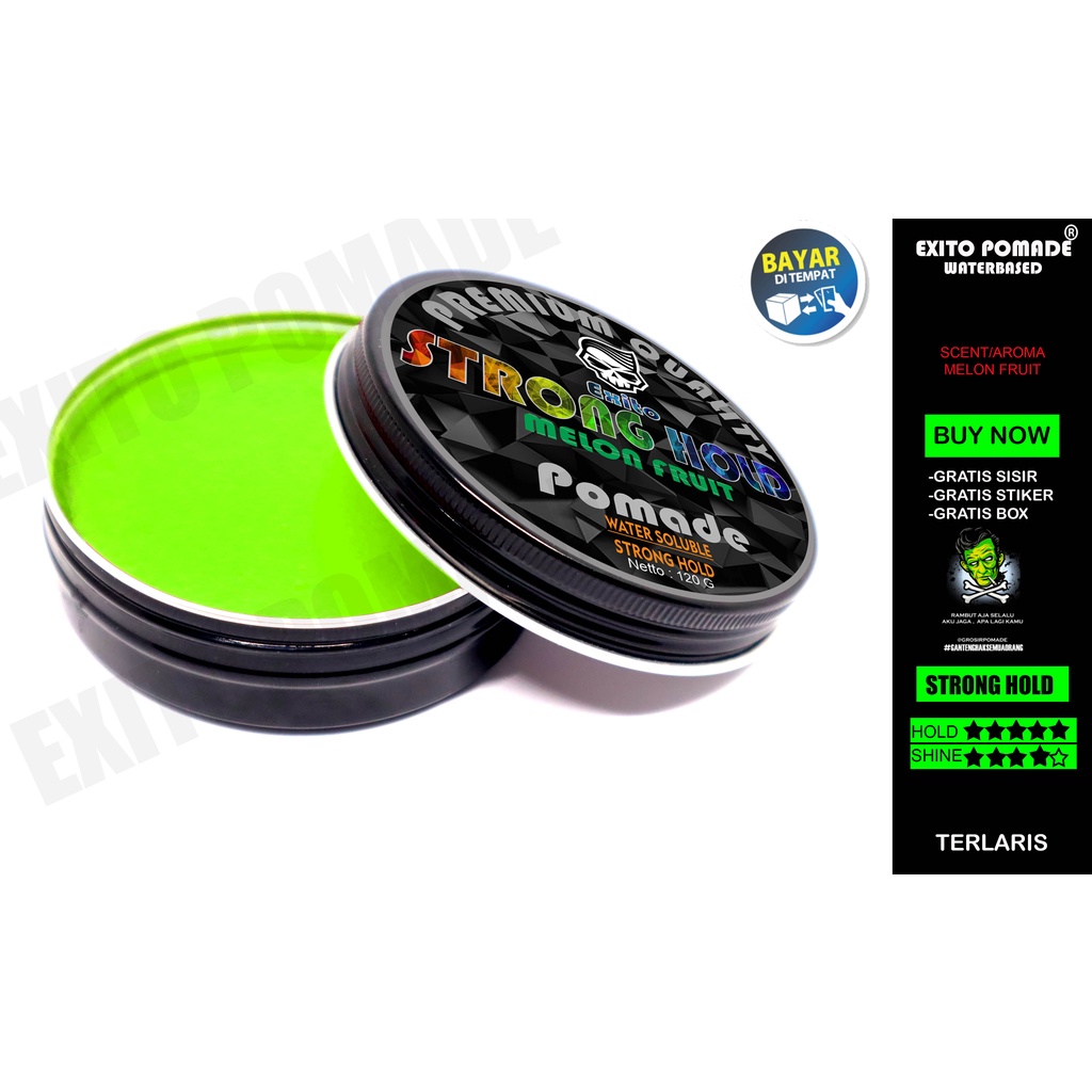 EXITO POMADE WB WATERBASED STRONG HOLD 120G 4 OZ