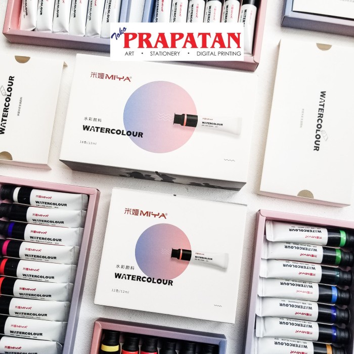 

Miya Himi Watercolor set 12/18x12ml | Cat Air - 12 Warna