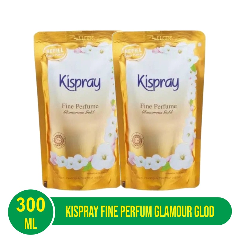 Kispray Pouch Glamour Gold 300Ml Refill - (2 Pcs)