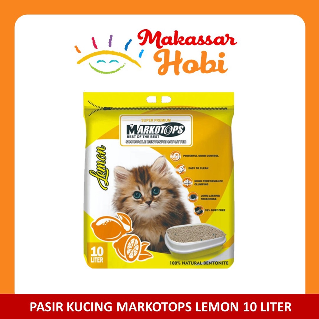 Pasir Kucing Gumpal Wangi MARKOTOPS Markotop 10L 10 L Liter 10liter