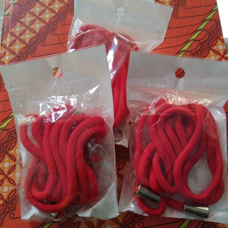 Tali gantugan hp sisa warna merah
