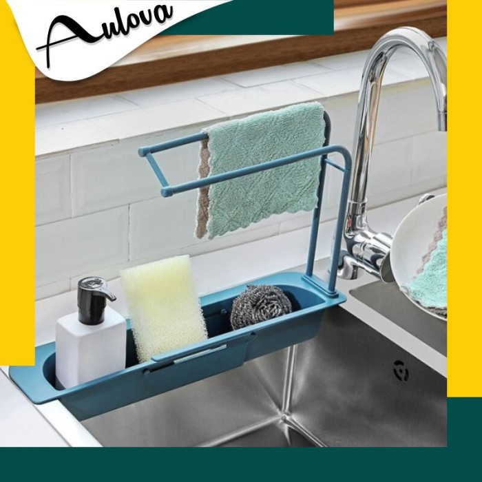 Rak Kotak Plastik Tempat Penyimpanan Spon dan Sabun Cuci Piring G2