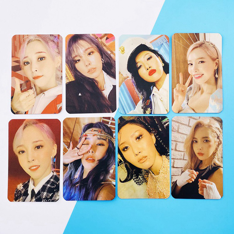 16Pcs / Set Kartu LOMO Foto KPOP MAMAMOO 2nd Album Reality Warna Hitam
