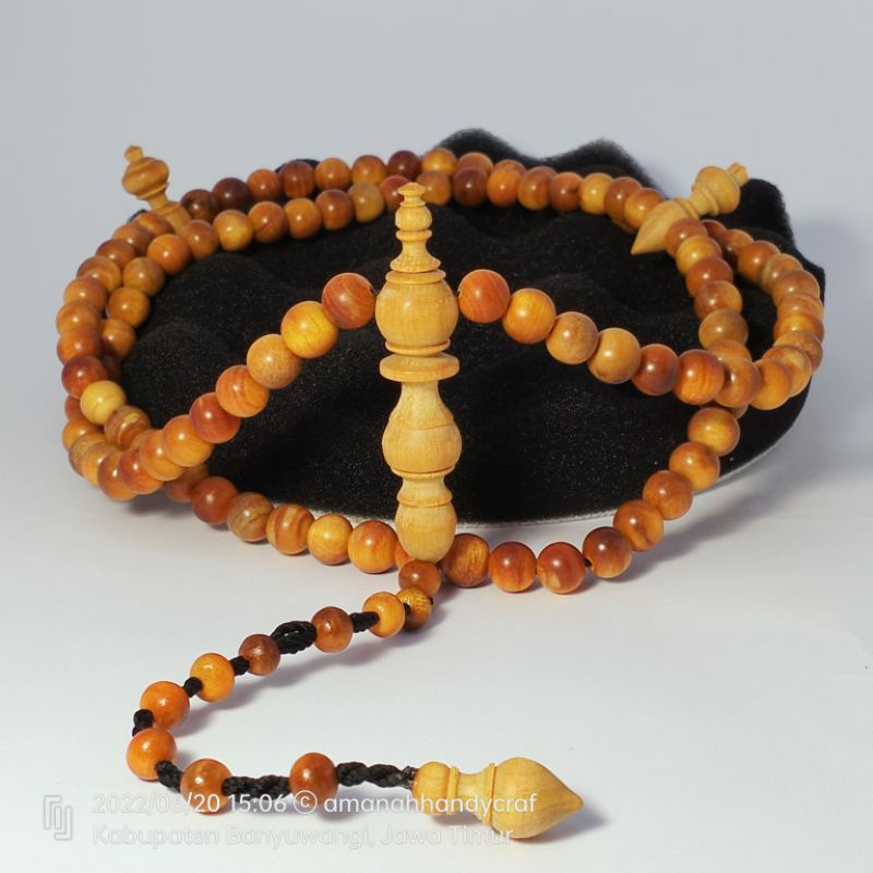 tasbih kayu gaharu agatis grade A 8mm 99butir