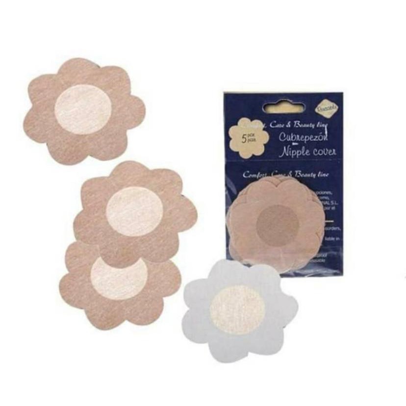 Penutup Pelindung Puting Payudara Unisex Invisible Nipple Cover Pad isi 5pasang / 10pcs