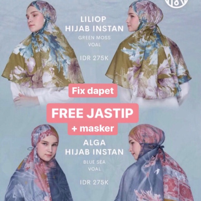 SALE‼️ Ria Miranda Utopia, Liliop & Alga Hijab Instan Ria Miranda Utopia