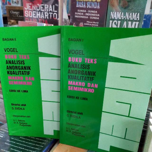 VOGEL Analisis anorganik kualitatif satu set