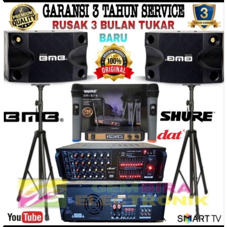 Jual Paket Sound System Bmb 8 Inch Karaoke Set Amplifier Bluetooth