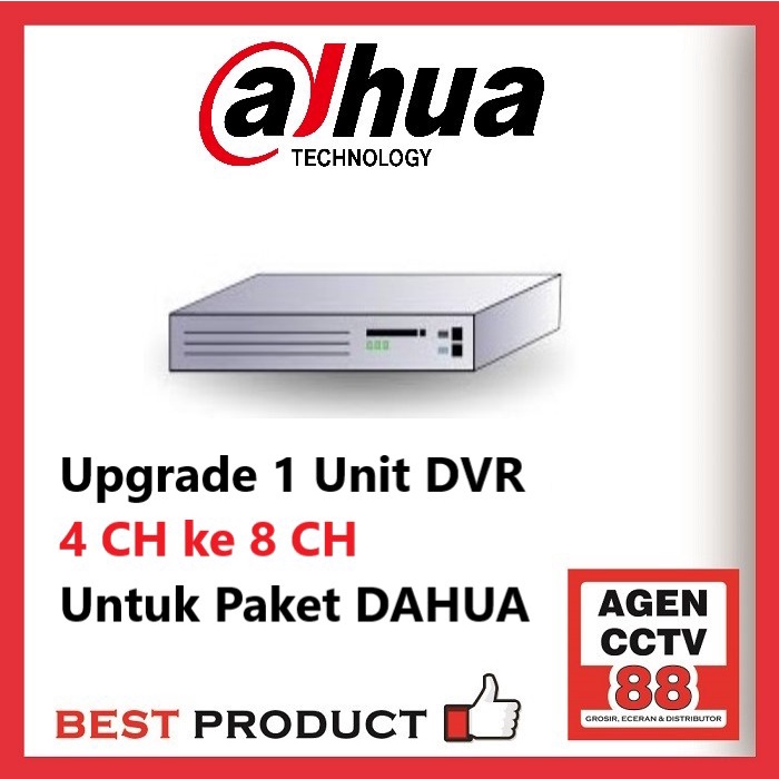 Upgrade DVR DAHUA 2MP 4 Channel ke 8 Channel Khusus Paket CCTV DAHUA