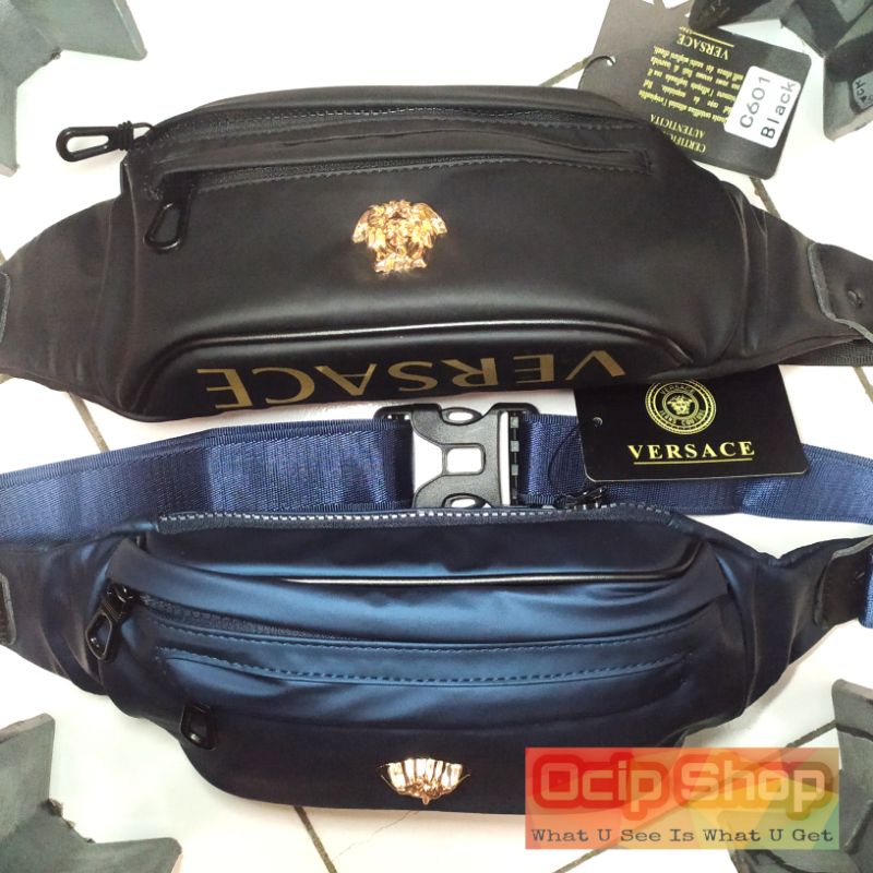 tas pinggang versace import pria wanita