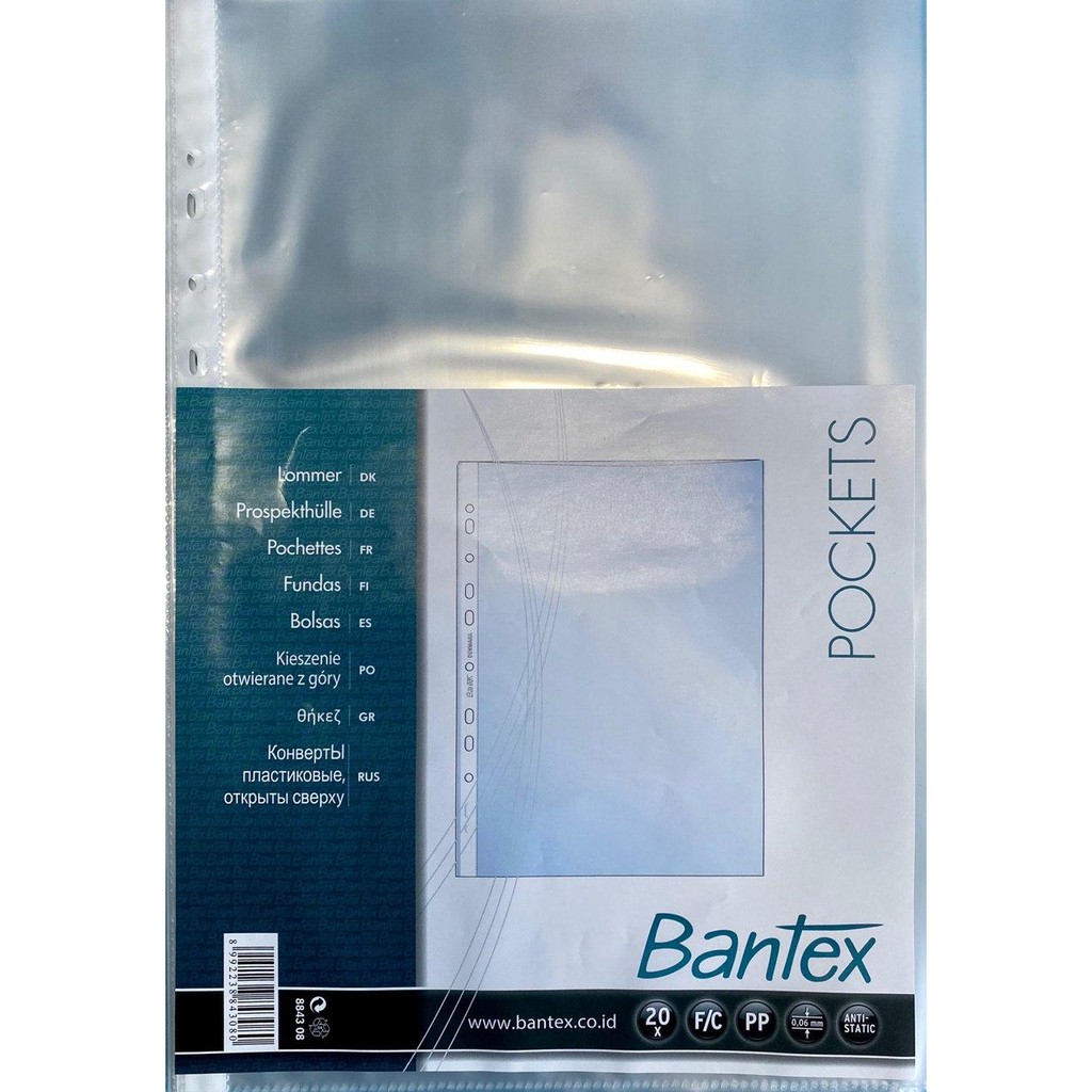 

SHEET PROTECTOR/ISI MAPHOLDER ISI 20 BANTEX