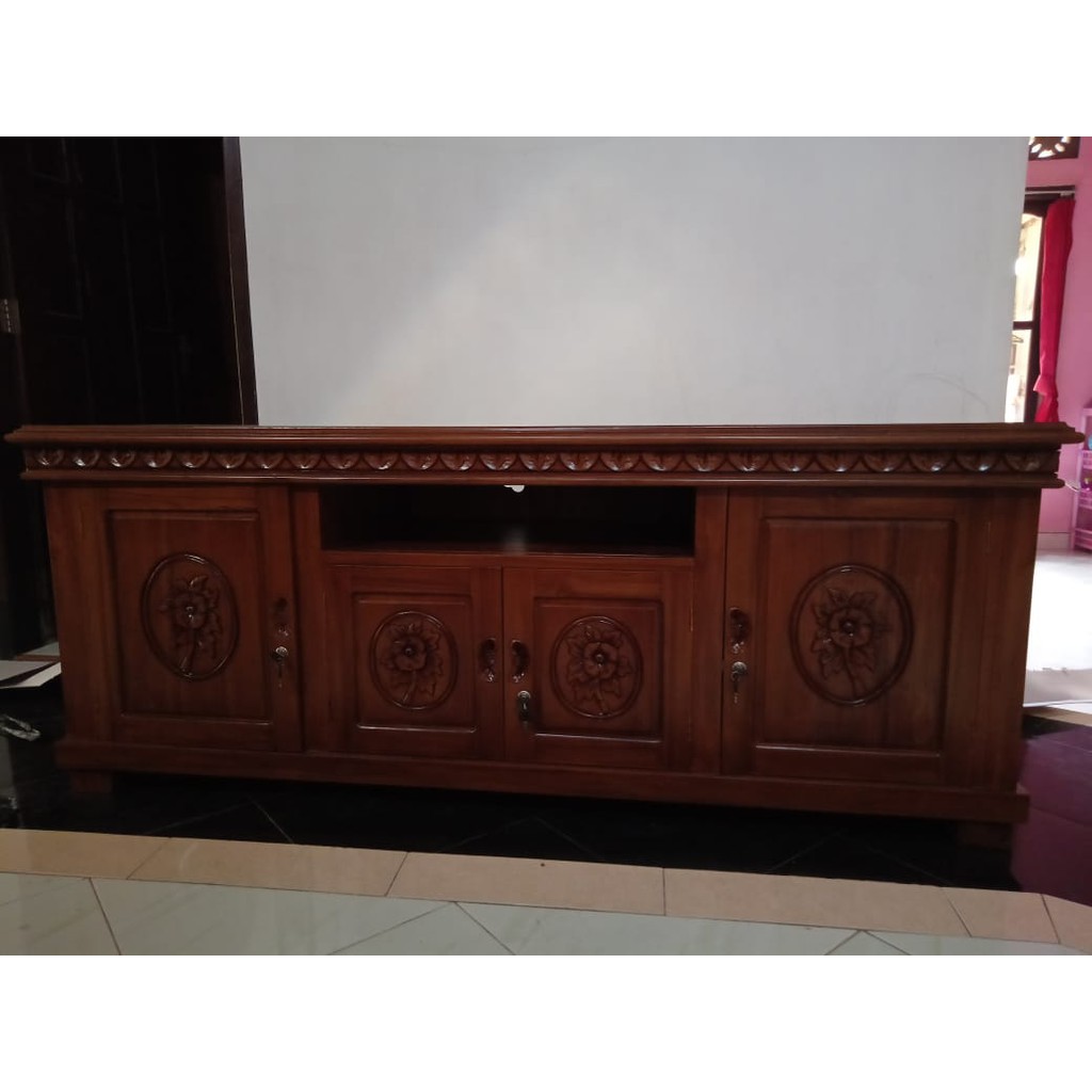 Bupet 4 Pintu Ukiran Bunga