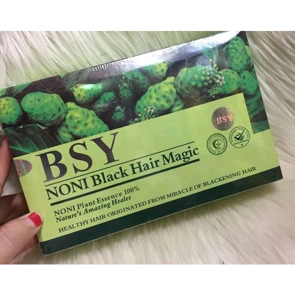 BSY NONI BLACK HAIR MAGIC SHAMPOO, Shampoo Merawat dan Menghitamkan Rambut secara Alami