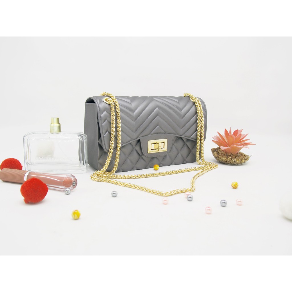 (bukan murahan)#1822 Tas Jelly Cassandra Model baru tas tangan selempang wanita waist hand sling bag