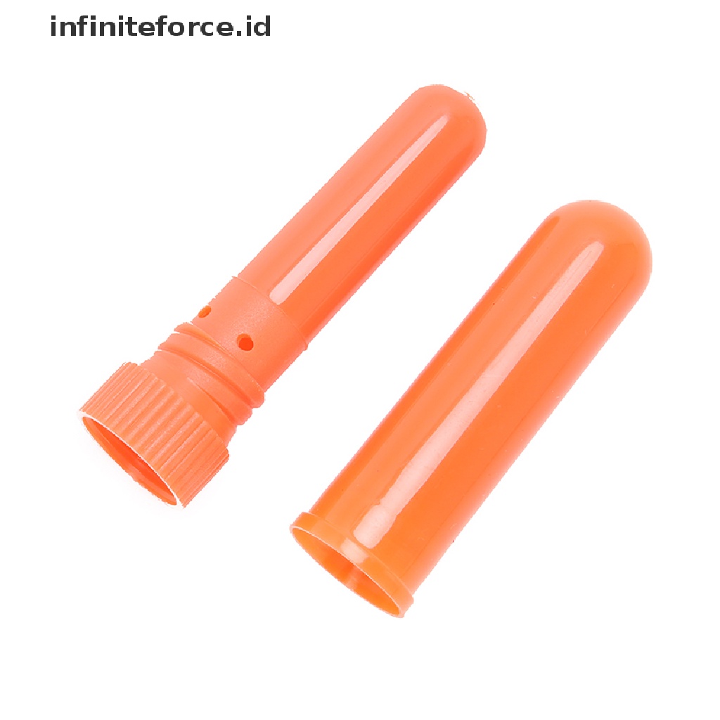 Infiniteforce.id 12pcs Tabung inhaler Kosong Multi Warna Holder Minyak Esensial / Hidung