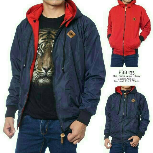 Promo Murah Jaket anti Air BB Parasut Taslan Hoodie Bisa Dilepas Premium