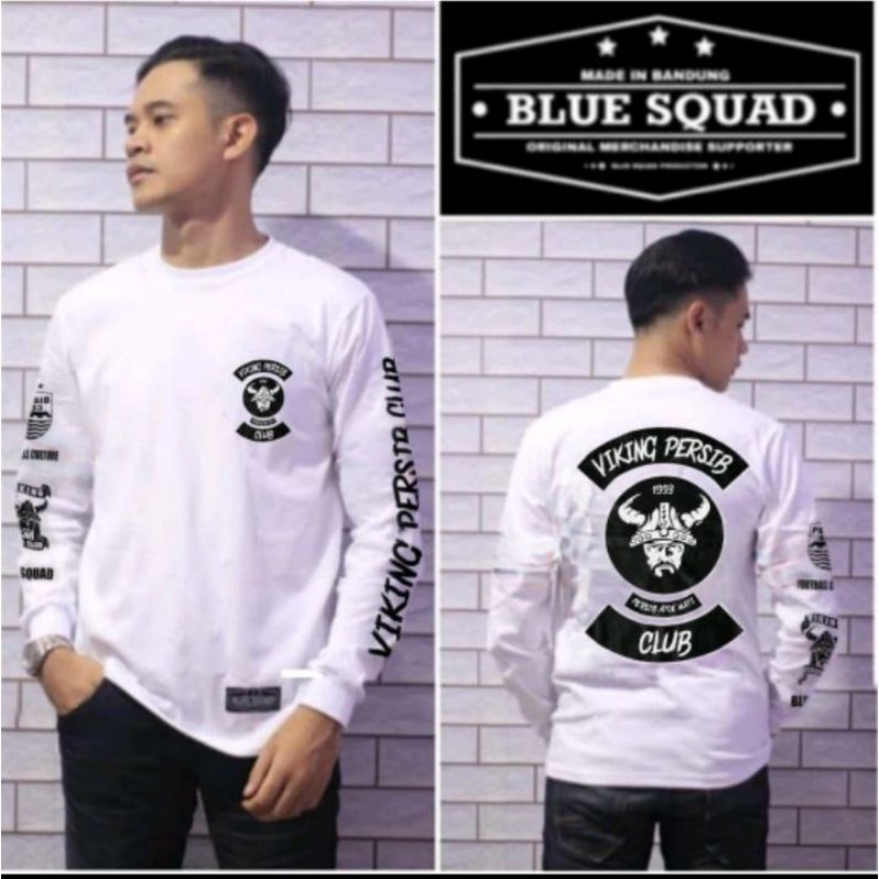 Kaos Persib Distro Original | Baju Persib Bandung Dewasa Lengan Panjang Ori Bluesquad