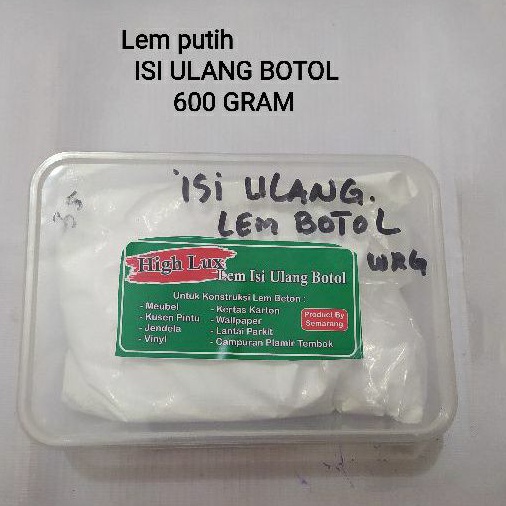 Lem Putih  ISI ULANG BOTOL 600 GR